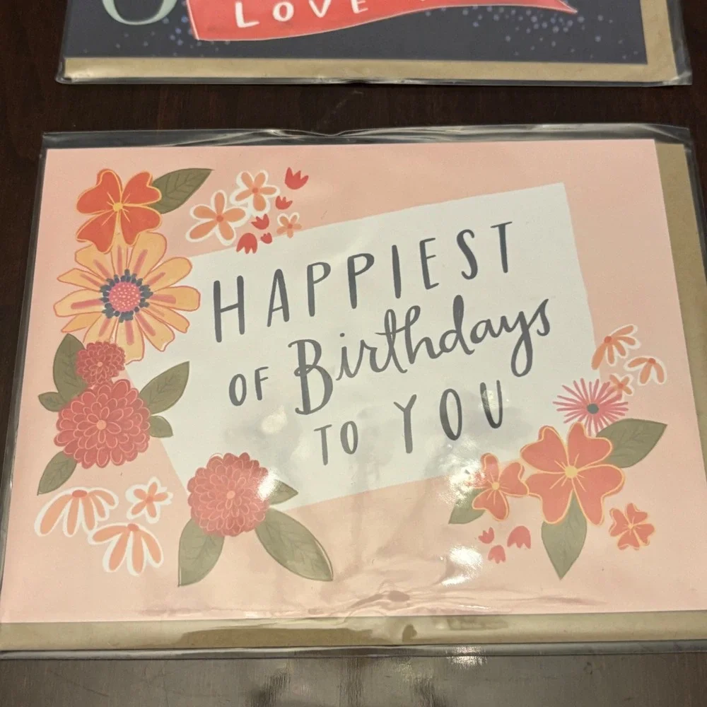 2 Happy Birthday Cards Emily McDowell Studio Greeting Cards Soulmate Floral‎
